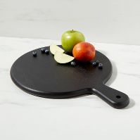 Photo 1 of 2 PK 16" x 12" Acacia Modern Serving Board Black - Threshold™

