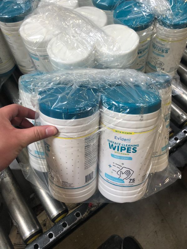 Photo 2 of 5 PK Evident Surface Cleaning Wipes with Bleach - 35ct