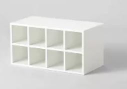 Photo 1 of 8 Cubby Shoe Organizer White - Brightroom™