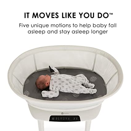 Photo 1 of 4moms mamaRoo Sleep Bassinet, Bluetooth Baby Bassinets and Furniture with 5 Unique Motions, 4 Built-in White Noise Options, Birch
