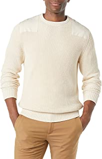 Photo 1 of Goodthreads Men's Soft Cotton Military Sweater CREAM XL TALL
