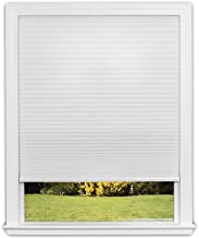 Photo 1 of Easy Lift Trim-at-Home Cordless Cellular Light Filtering Fabric Shade White, 48 in x 64 in, (Fits windows 31"- 48")