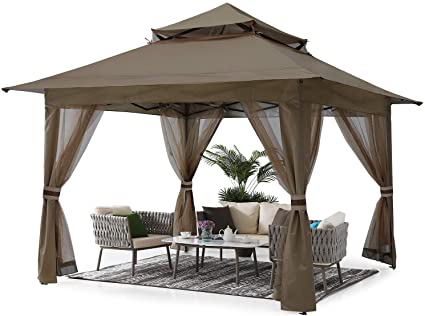 Photo 1 of ABCCANOPY 13'x13' Pop Up Gazebo with Mosquito Netting
