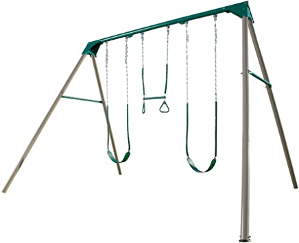 Photo 1 of --BOX 2 ONLY-- Lifetime 290038 Heavy Duty A-Frame Metal Swing Set, Earthtone  -MISSING BOX 1-
