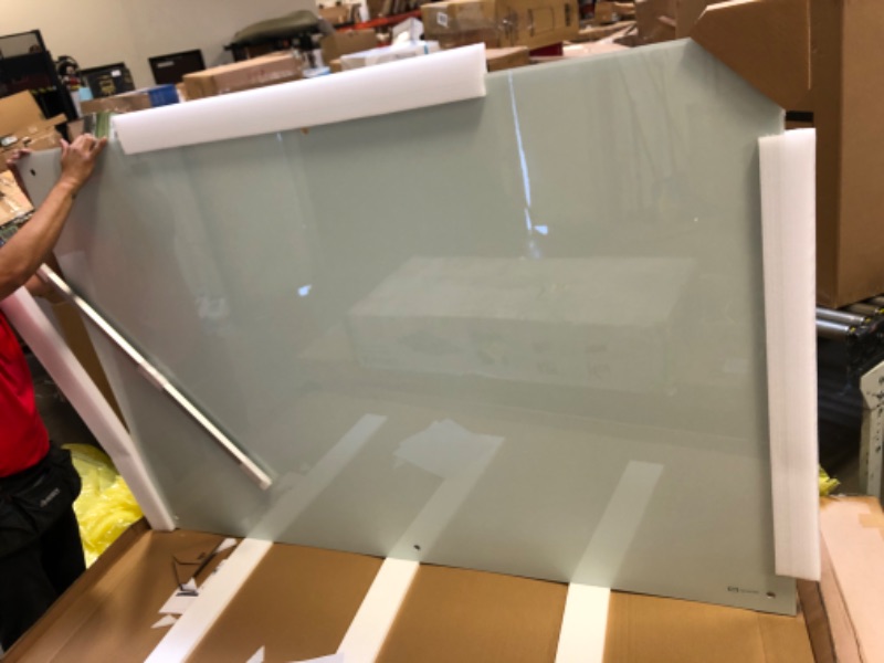 Photo 2 of Quartet Glass Whiteboard, Magnetic Dry Erase White Board, 6' x 4', White Surface, Infinity (G7248W)
