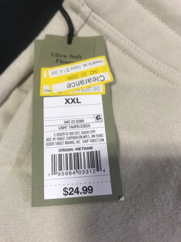 Photo 1 of Men's Big & Tall Pintuck Jogger Pants - Goodfellow & Co™ Light Taupe XXL Light Taupe