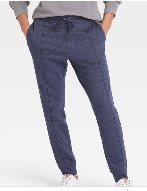 Photo 1 of Men's Jogger Pants - Goodfellow & Co™ Blue Size Large Navy