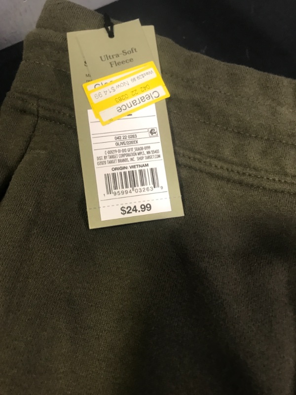 Photo 3 of Men's Big Fleece Jogger Pants - Goodfellow & Co™ Green XXL