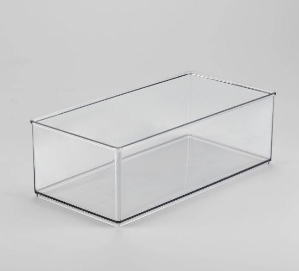 Photo 1 of 12" x 6" x 4" All Purpose Storage 1/2 Storage Bin (3 pack)