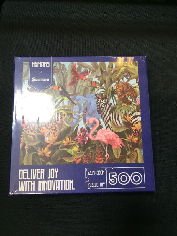 Photo 1 of HXMARS Animals Jigsaw Puzzles 500-Pieces: Forest Paradise Jigsaw Puzzles for Adults Kids, Animal Nature Jigsaw Puzzles - Unique Cut Pieces, Home Decoration
