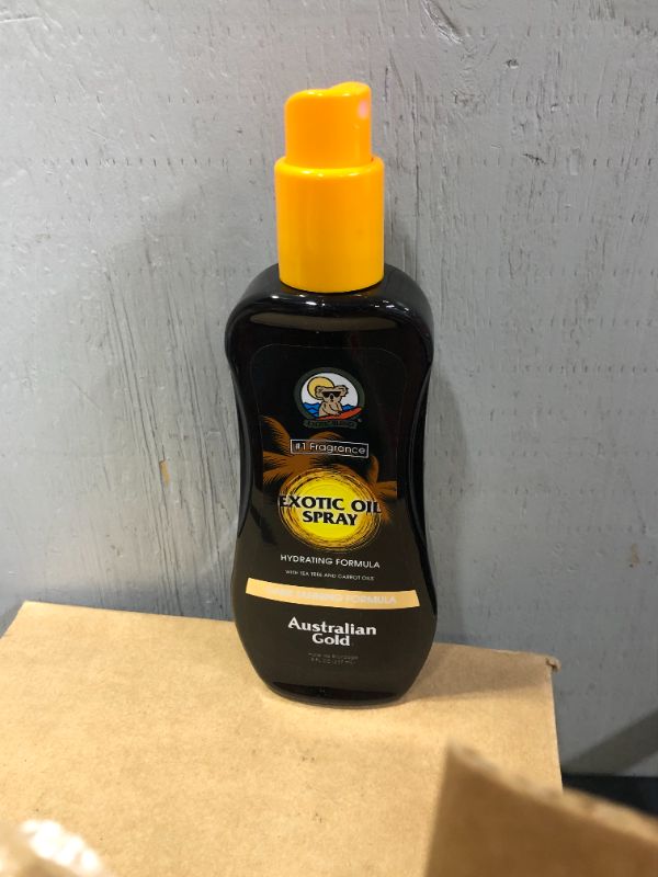 Photo 2 of Australian Gold Oil Exotic 8 Ounce Spray With Carrot Oil (235ml) (6 Pack)(Packaging may vary)
