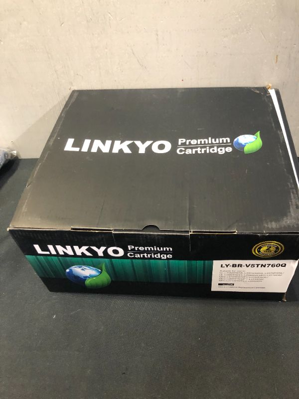Photo 3 of LINKYO Compatible Toner Cartridge Replacement for Brother TN760 TN-760 TN730 (Black, High Yield, 4-Pack, Design V5)
