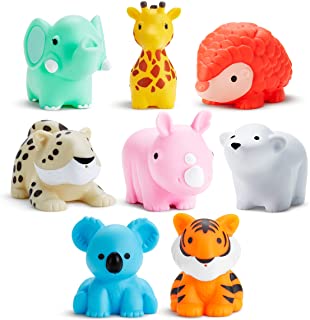 Photo 1 of Munchkin Wild Animal Baby Bath Toy Squirts, 8 Pack