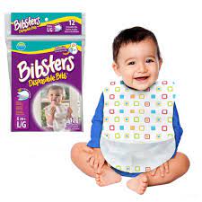 Photo 1 of Bibsters Disposable Bibs - L/G (12pcsx2 PACKS ) 