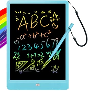 Photo 1 of  LCD Writing Tablet 10 Inch, Colorful Doodle Board Drawing Pad for Kids, Drawing Board Writing Board Drawing Tablet, Educational Christmas Boys Toys Gifts for 3 4 5 6 Year Old Boys, Girls