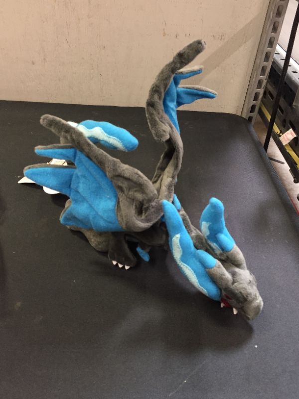 Photo 2 of  Dragon Soft Plush Blue Dragon Stuffed Animal Toy, 10-Inch