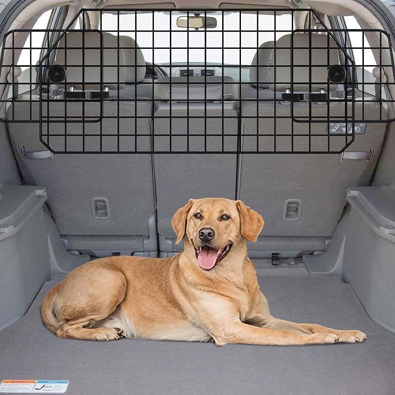 Photo 1 of Dog Car Barriers for SUV - Adjustable Dog Gate for Car SUV or Other Vehicle