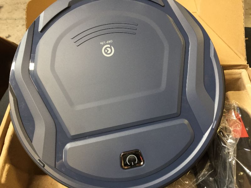 Photo 2 of OKP Life K2 Robot Vacuum Cleaner 1800 mAh, Blue
(USED BUT LOOKS NEW)