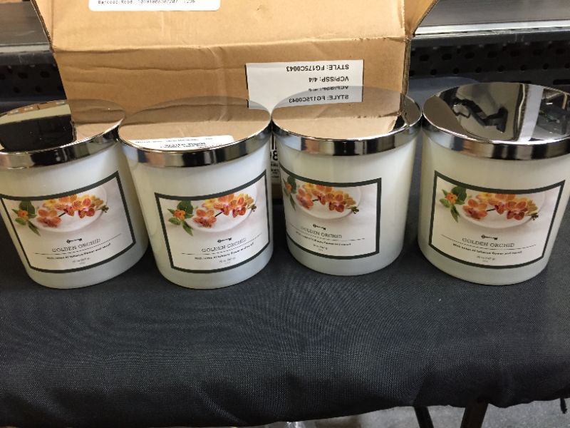 Photo 3 of 20oz Jar 3-Wick Golden Orchid Candle - Threshold™  4 pack
