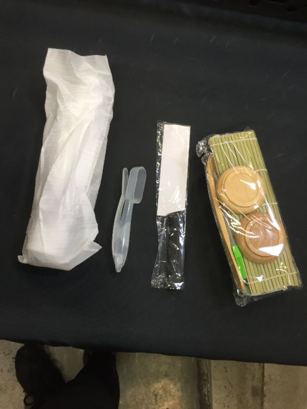 Photo 1 of 21 PCS Sushi Making Kit, All In One Sushi Bazooka Maker with Bamboo Mat Sushi, Bamboo Chopsticks, Chopsticks Holder, Paddle, Spreader, Sauce Dish, Sushi Knife, Avocado Slicer, DIY Sushi Roller Machine