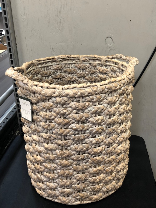 Photo 2 of 16"x14.5" Decorative Basket White - Threshold™

