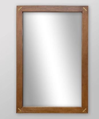 Photo 1 of 24" x 36" Wooden Wall Mirror Brown - Threshold™ --- 2 PACK 

