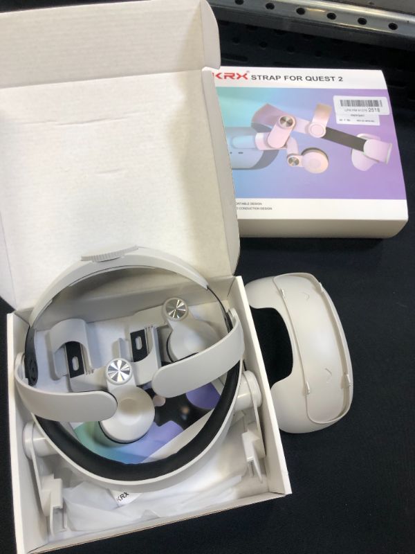 Photo 1 of KRX Design Halo Head Strap for Oculus/Meta Quest 2, Adjustable Strap and Ear Muffs Accessories for Oculus Quest 2, Enhanced Support & Gaming Immersion, Reduce Pressure in VR Headset
