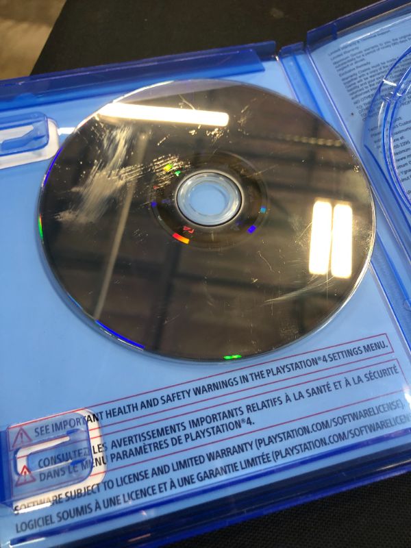 Photo 7 of Five Nights at Freddy's: Security Breach (PS4)--DISC IS DIRTY AND HAS MULTIPLE MINOR SCRATHCES ON BACK---UNABLE TO TEST---BOX HAS STIKCERS ON IT---