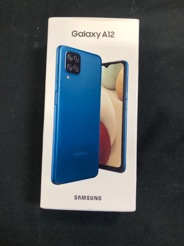 Photo 9 of Samsung Galaxy A12 (A127F) 128GB Dual SIM, (CDMA Verizon/Sprint Not Supported) Smartphone International Version (Fast Car Charger Bundle) No Warranty (Blue)---ITEM IS LOCKED---CANNOT FACTORY RESET---
