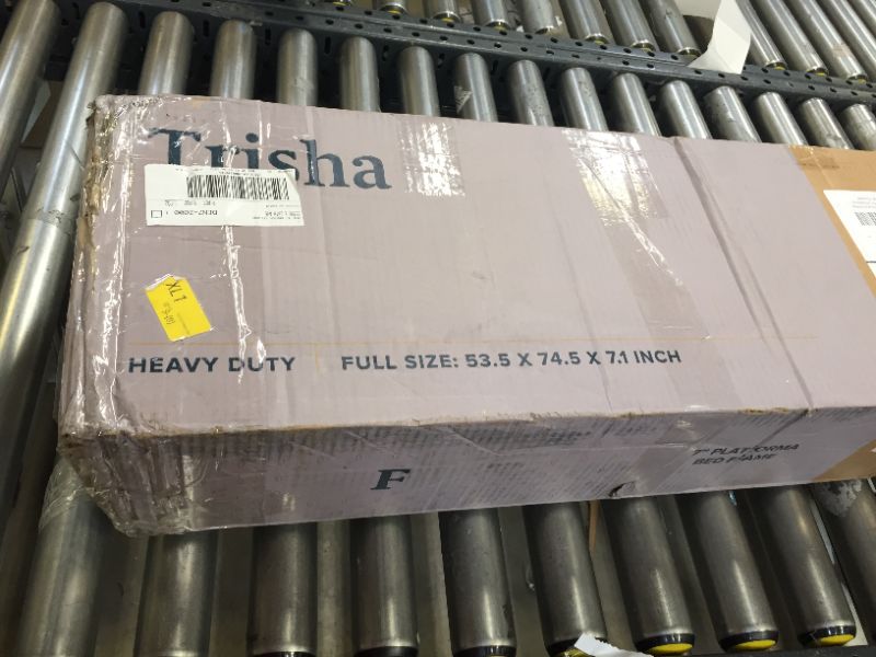 Photo 1 of ZINUS Trisha Metal Platforma Bed Frame / Wood Slat Support / No Box Spring Needed / Easy Assembly, Full --- MISSING SMALL HARDWARE 
