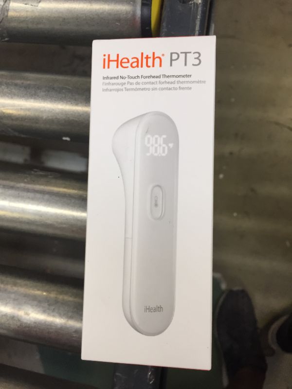 Photo 5 of iHealth No-Touch Forehead Thermometer, Digital Infrared Thermometer for Adults and Kids, Touchless Baby Thermometer with 3 Ultra-Sensitive Sensors, Large LED Display and Gentle Vibration Alert (PT3)
