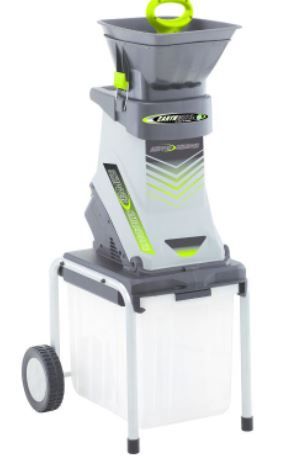 Photo 1 of 120 Volts, 60Hz, 15 Amp, 1800 Watts Corded Chipper Shredder - Gray - Earthwise

