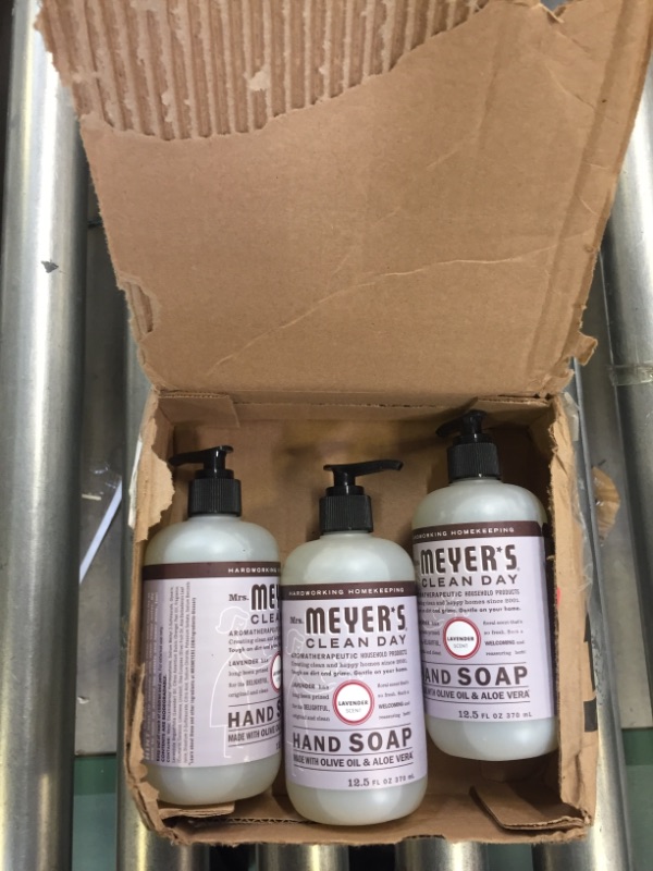 Photo 2 of Mrs. Meyer's Liquid Hand Soap, Cruelty Free and Biodegradable Hand Wash Formula Made with Essential Oils, Lavender Scent, 12.5 oz - Pack of 3
