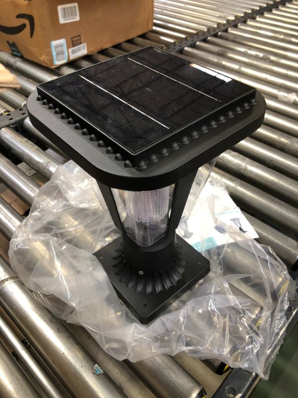 Photo 5 of 2 Pack Solar Post Pole Light, Two Mounting Ways, 6000K Outdoor Pole/Dock Mount, Dusk to Dawn Solar Light for Yard, Garden, Lovus