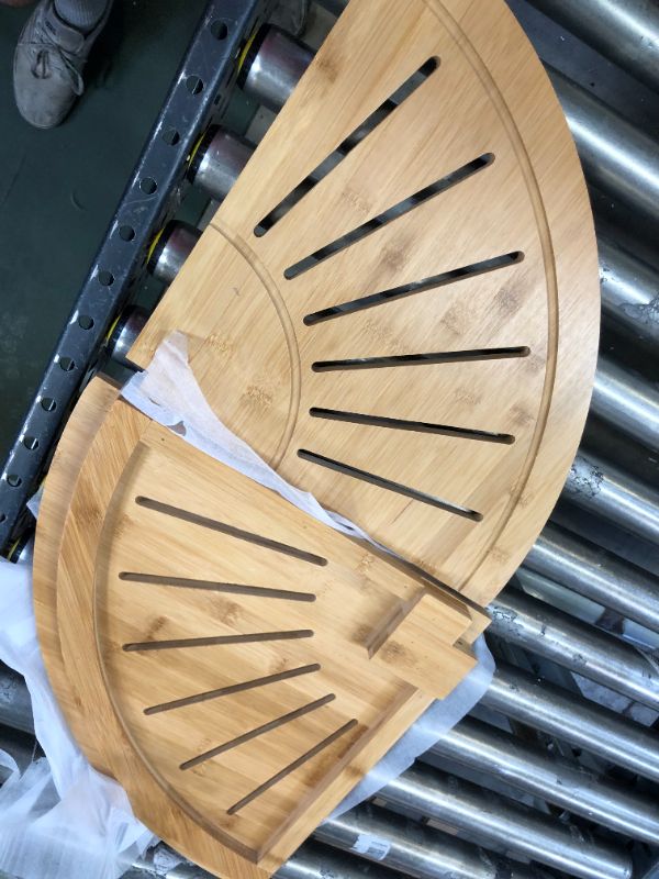 Photo 1 of Corner shower bamboo bench