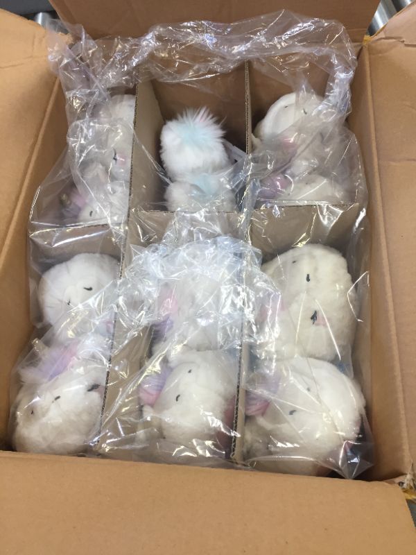 Photo 3 of Girls' Unicorn Slippers - Cat & Jack White LARGE / CASE OF 6 PAIRS--- size large 9/10