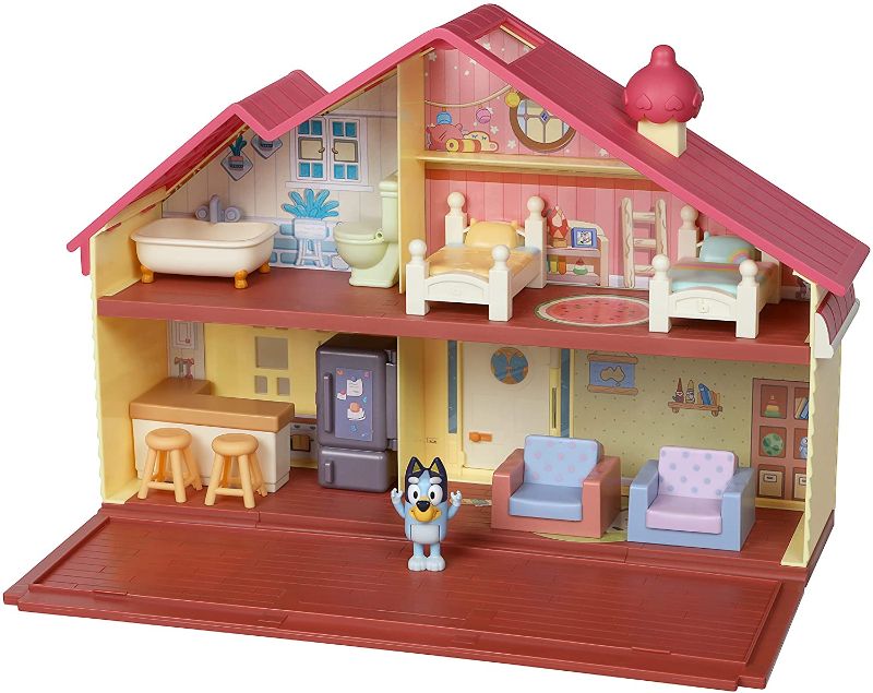 Photo 1 of Bluey Family Home Playset with 2.5" poseable Figure, Pack of 2
