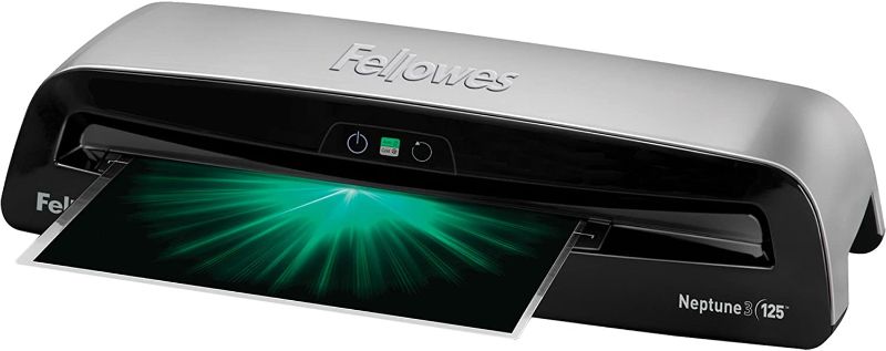 Photo 1 of Fellowes Neptune 3 125 Laminator with 10 Pouches, 12.5 Inch (5721401), Silver, Black **READ CLERK COMMENTS** 
