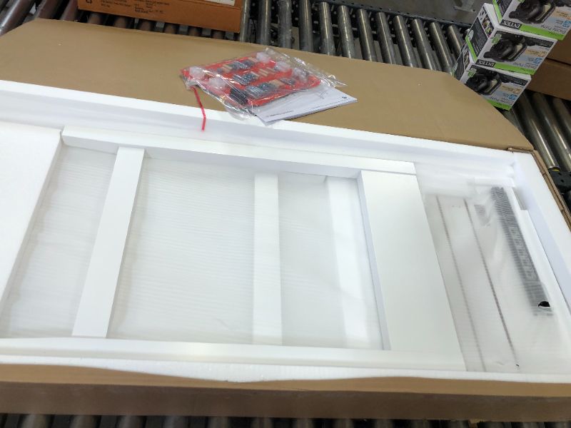 Photo 1 of Carson Wood Writing Desk with Drawers White - Threshold™

