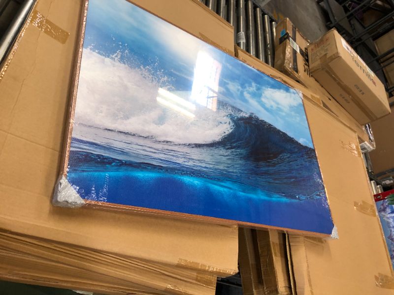 Photo 1 of 24 x 36 inch Wave wall art 