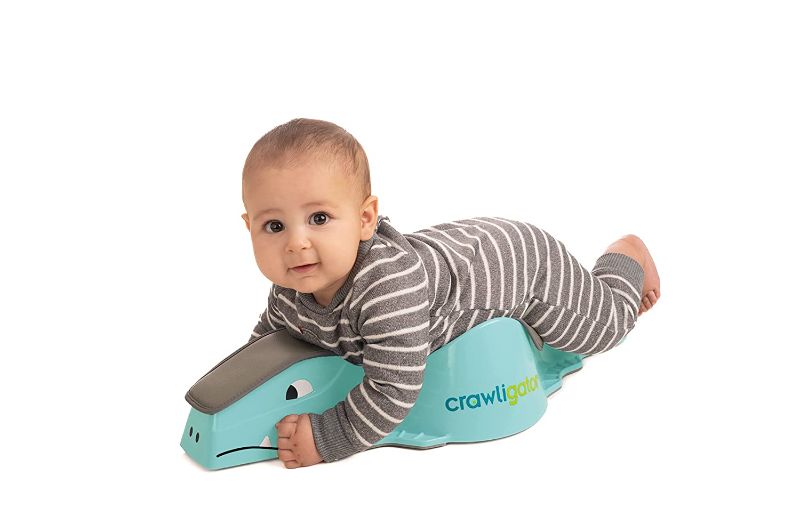 Photo 1 of Crawligator Tummy Time Toy | Perfect for Crawling | Baby Rolling Toy | with Comfort Pad | Built-in Rollers | Provides Mobility | for Infants 4-12 Months Old | Light in Weight and Fun (Mint)
