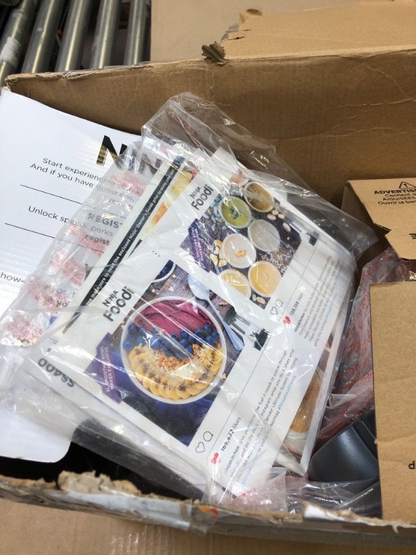 Photo 5 of Ninja SS401 Foodi Power Blender Ultimate System with 72 oz Blending & Food Processing Pitcher, XL Smoothie Bowl Maker and Nutrient Extractor* & 7 Functions, Silver
