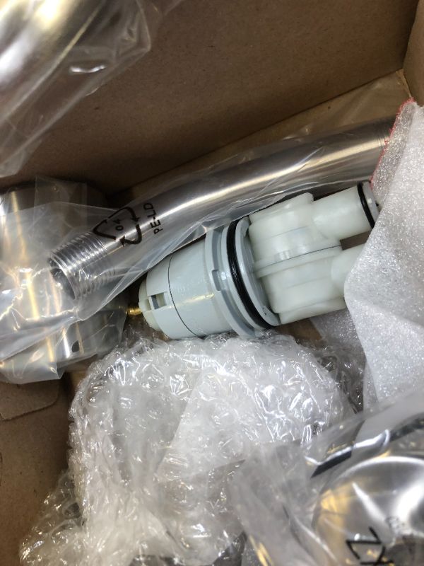 Photo 1 of Delta Faucet Lahara 14 Series Single-Handle Shower Faucet, Shower Trim Kit with 5-Spray Touch-Clean Shower Head, Stainless T14238-SS (Valve Not Included)
