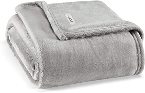 Photo 1 of ED Ellen DeGeneres Solid Ultra Soft Blanket, 50 x 70, Ellen Degeneres Plush Throw Grey
