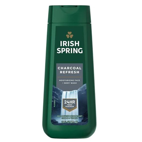 Photo 1 of 3x Irish Spring Charcoal Refresh Moisturizing Face and Body Wash 20 fl oz