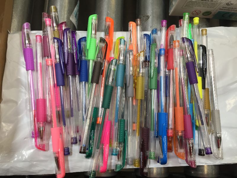 Photo 1 of Amazon Basics Multi-Color Gel Pen Set - 44 Count
