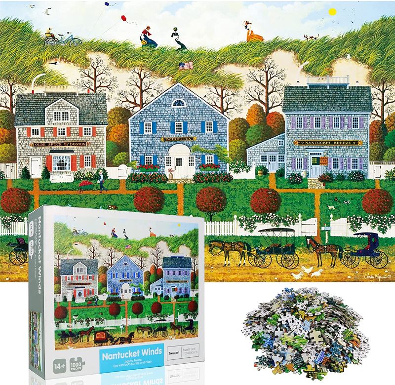 Photo 1 of Newtion 1000 PCS 30" x 20" Jigsaw Puzzles for Kids Adult -Nantucket Winds Puzzle,Educational Intellectual Decompressing Fun Game
