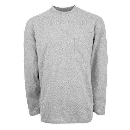 Photo 1 of Insect Shield Men's UPF Dri-Balance Long Sleeve Pocket Tee, Heather Grey, 
Size: Medium