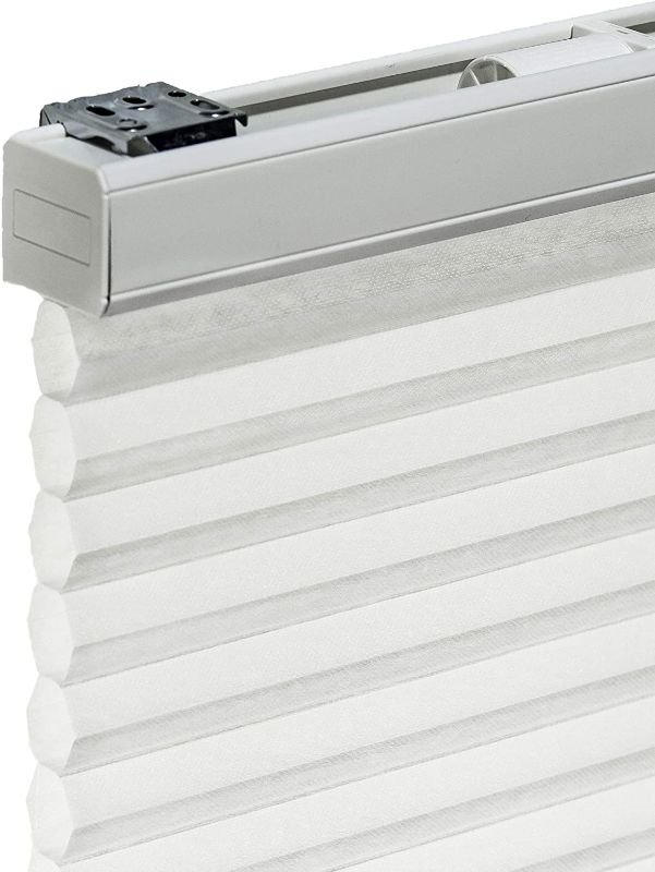 Photo 1 of CHICOLOGY Cellular Shades , Window Blinds Cordless , Blinds for Windows , Window Shades for Home , Window Coverings , Cellular Blinds , Door Blinds , Morning Mist, 72"W X 48"H
