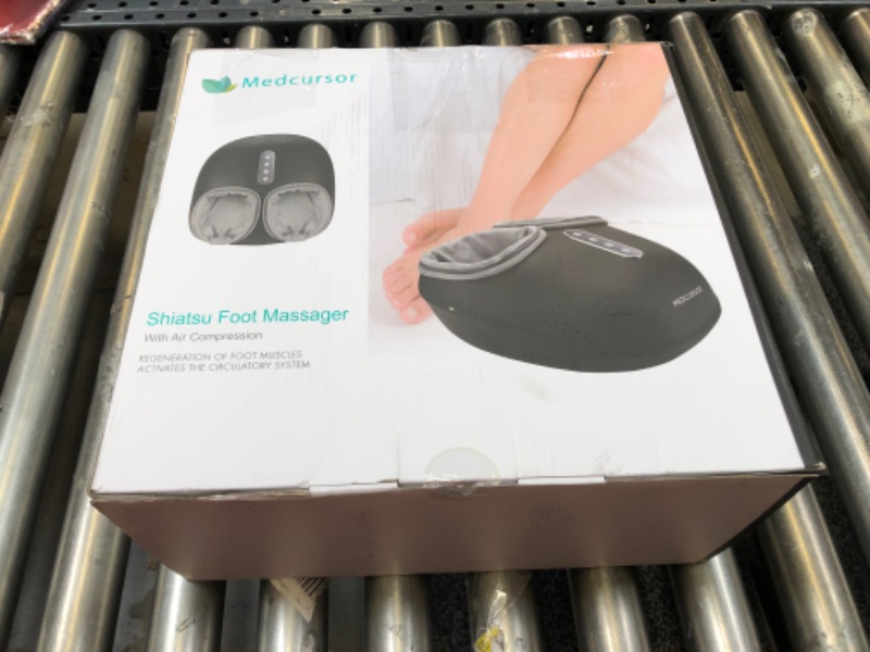 Photo 6 of Medcursor Foot Massager Machine with Heat, Deep Kneading Massager, Delivers Relief for Tired Muscles and Plantar, Multi-Level Settings & Adjustable Intensity for Home or Office Use (Black)
